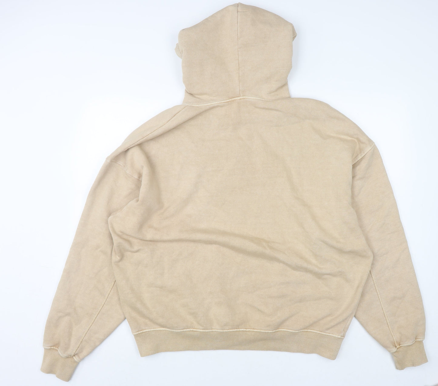Womens UK Size 12 Zara Beige Pullover Hoodie