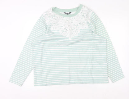 Womens UK Size 18 Bonmarché Green Pullover Jumper