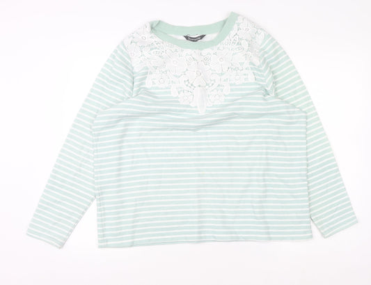 Womens UK Size 18 Bonmarché Green Pullover Jumper