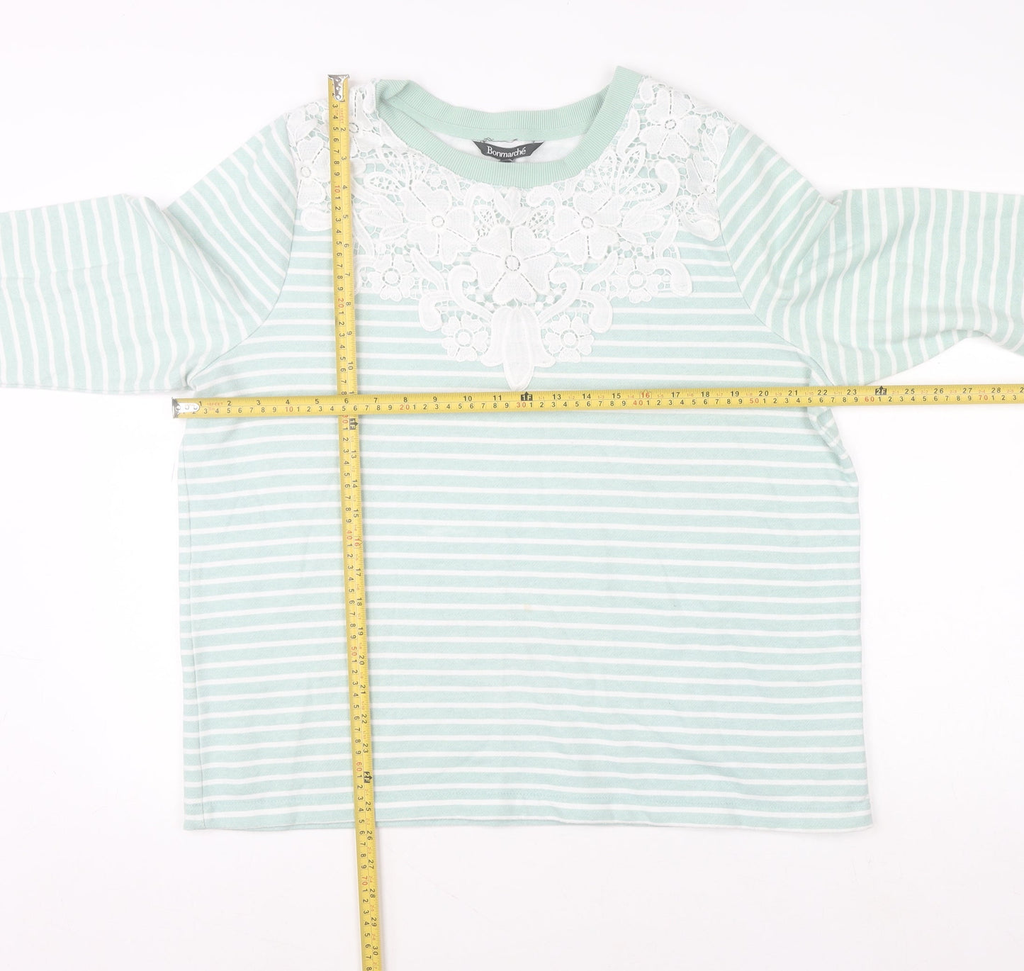 Womens UK Size 18 Bonmarché Green Pullover Jumper