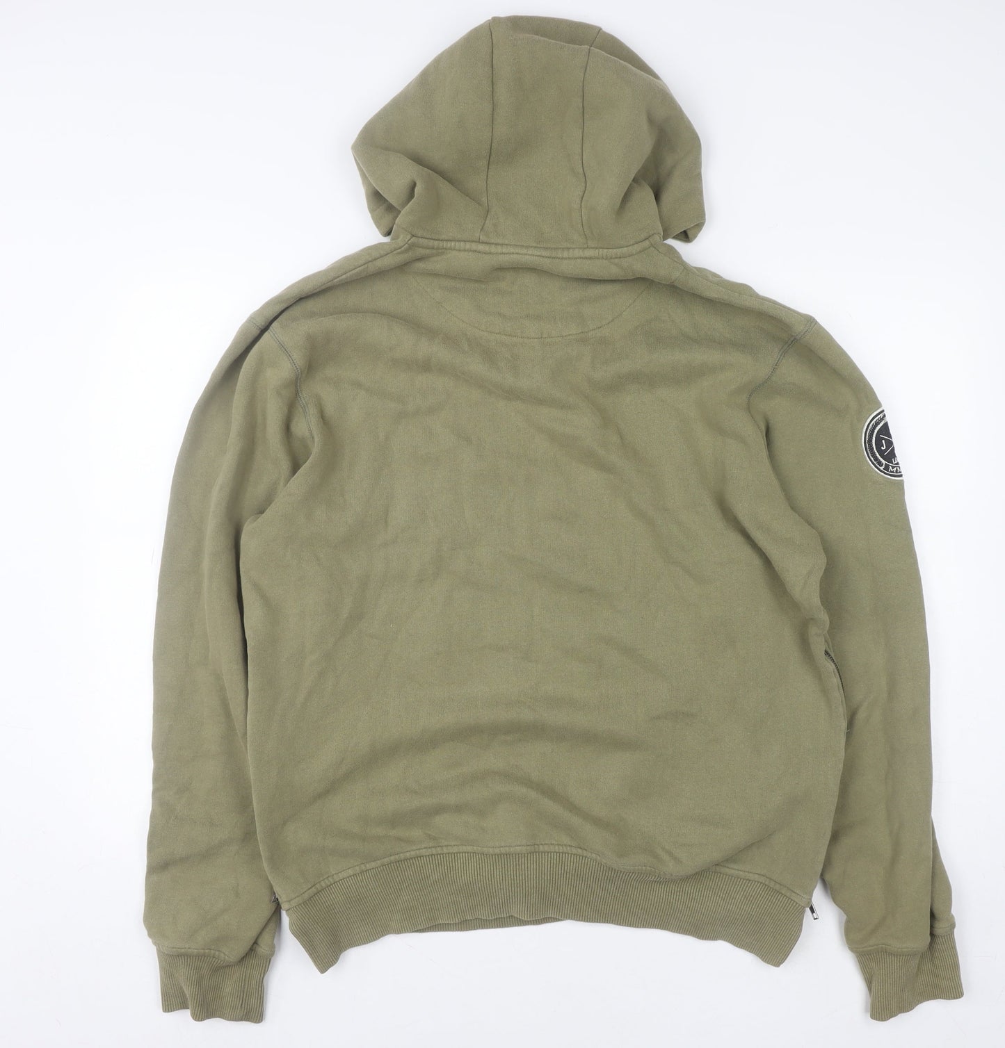 Mens UK Size L Jog On London Green Pullover Hoodie