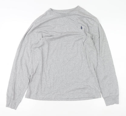 Boys UK Size 14-16 Years Ralph Lauren Grey Basic T-Shirt