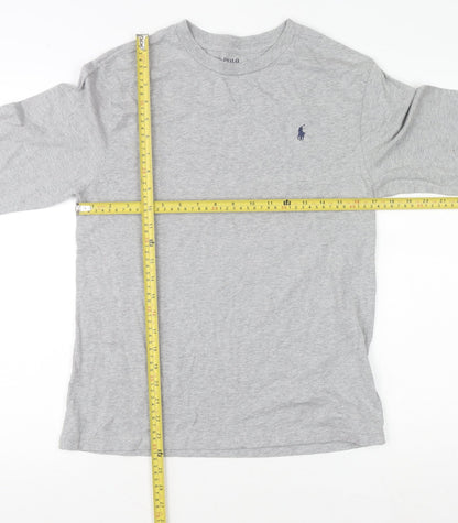 Boys UK Size 14-16 Years Ralph Lauren Grey Basic T-Shirt