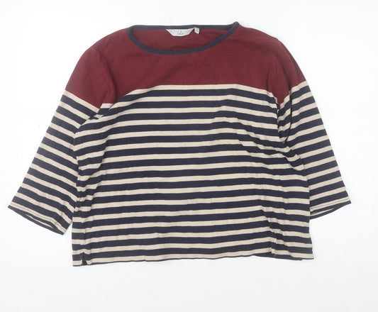 Womens UK Size L Isle Multicoloured Basic T-Shirt