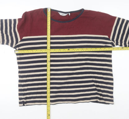 Womens UK Size L Isle Multicoloured Basic T-Shirt