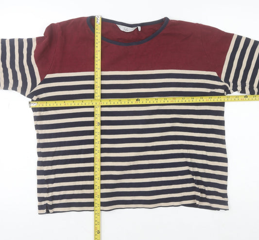 Womens UK Size L Isle Multicoloured Basic T-Shirt