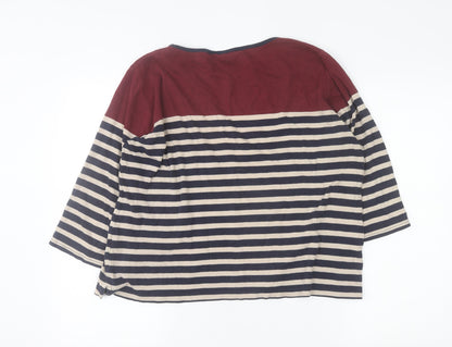 Womens UK Size L Isle Multicoloured Basic T-Shirt