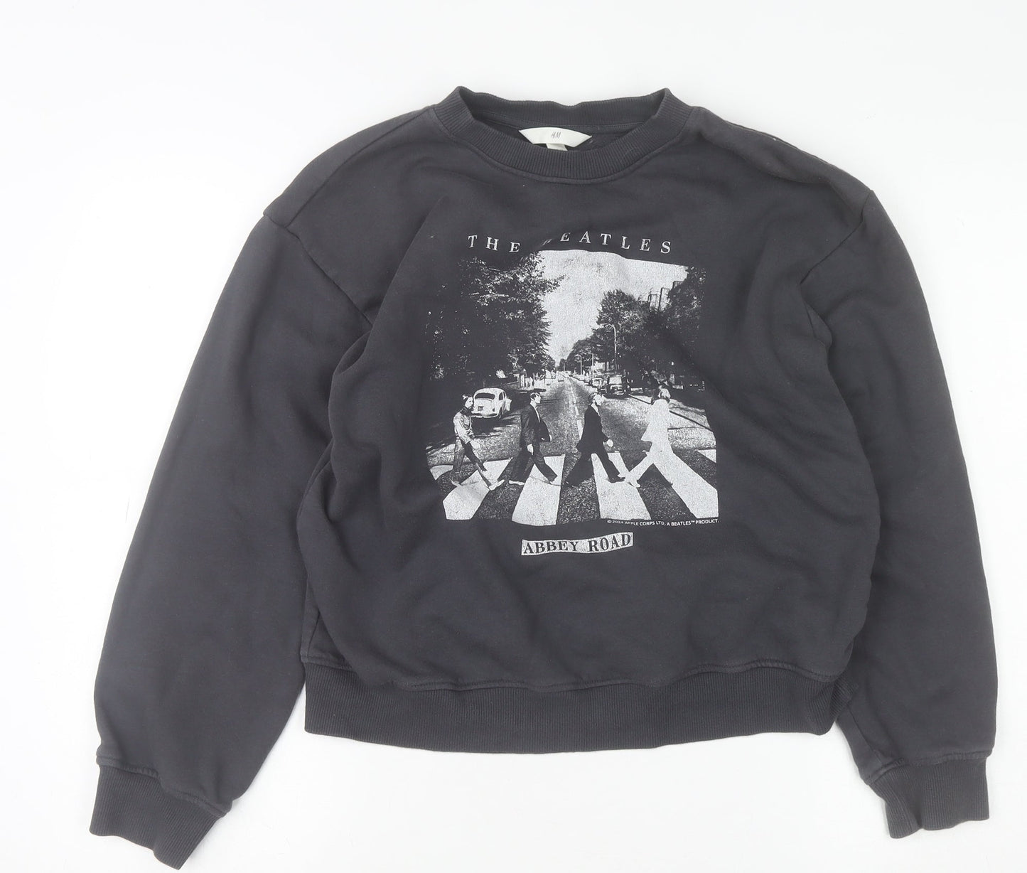 Womens UK Size XS H&M Black Pullover Sweatshirt