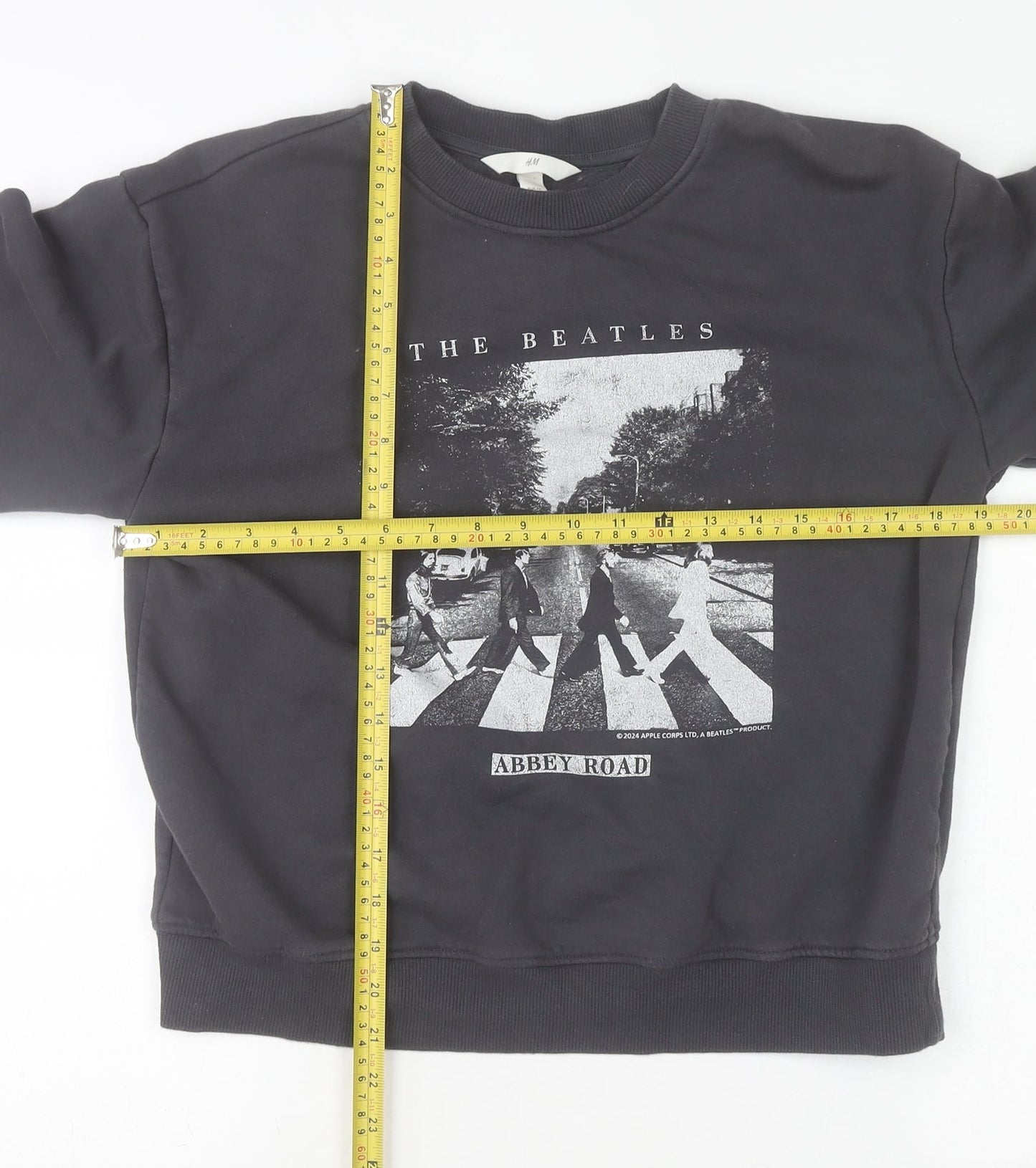 Womens UK Size XS H&M Black Pullover Sweatshirt