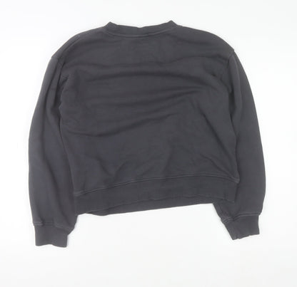 Womens UK Size XS H&M Black Pullover Sweatshirt