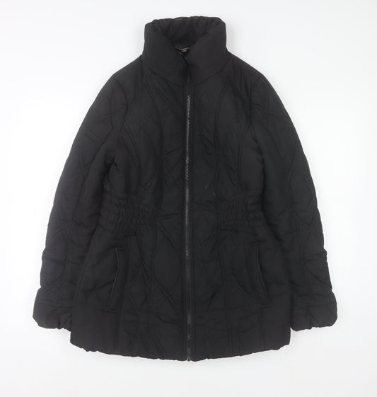Womens UK Size 10 Moda at George Black Puffer Jacket
