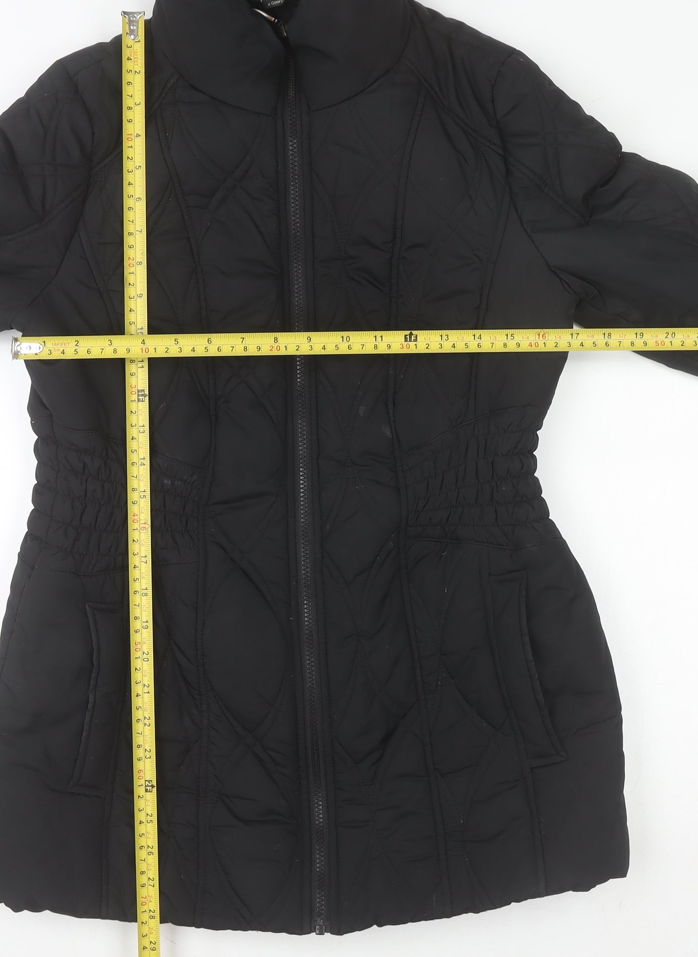 Womens UK Size 10 Moda at George Black Puffer Jacket