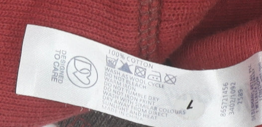 Mens UK Size M Mantaray Red Henley Sweatshirt
