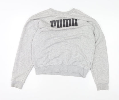 Womens UK Size 10 PUMA Grey Pullover Sweatshirt
