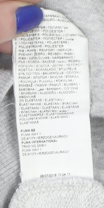 Womens UK Size 10 PUMA Grey Pullover Sweatshirt