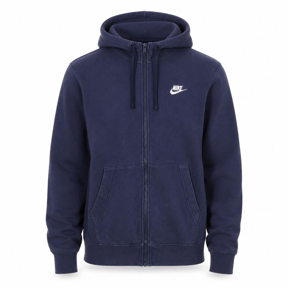 Mens UK Size M Nike Blue Full Zip Hoodie