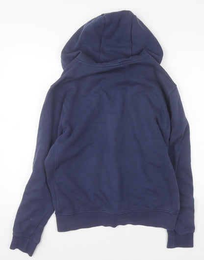 Mens UK Size M Nike Blue Full Zip Hoodie