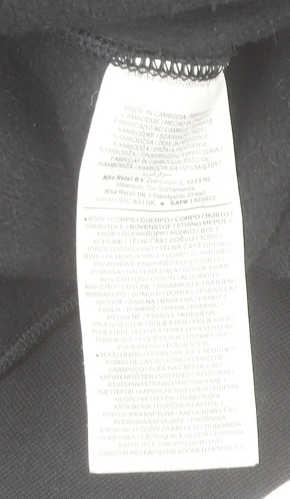 Mens UK Size S Nike Black Pullover Hoodie