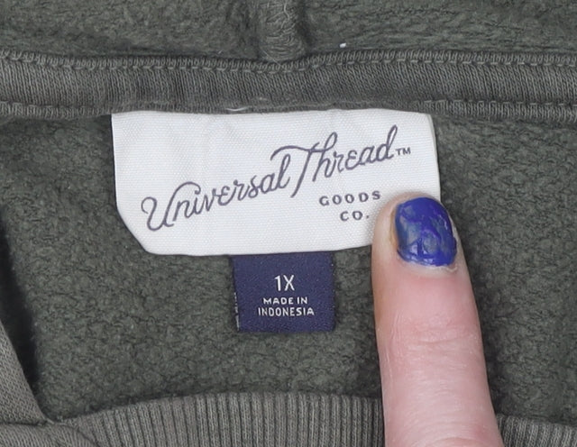 Mens UK Size XL Universal Thread Green Pullover Hoodie