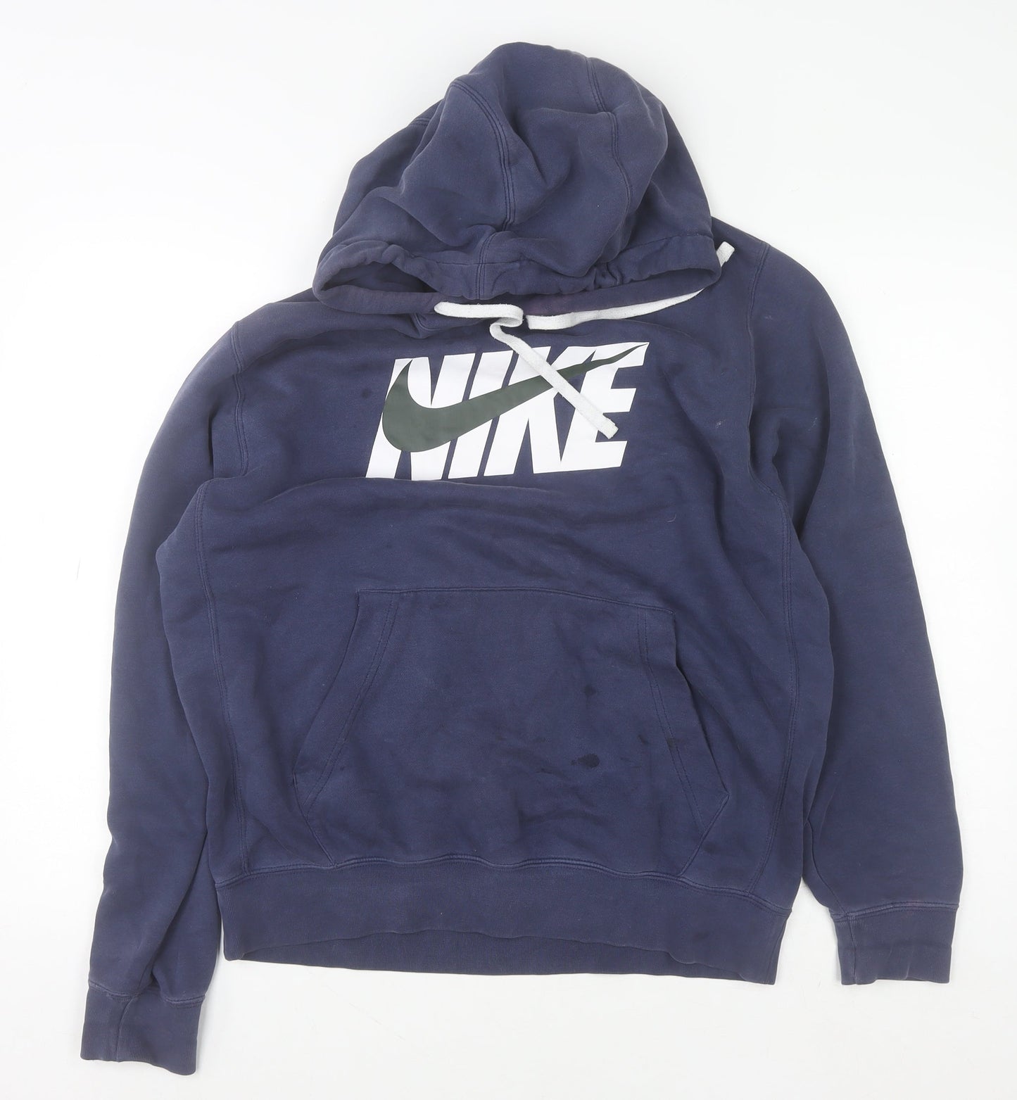 Mens UK Size M Nike Blue Pullover Hoodie