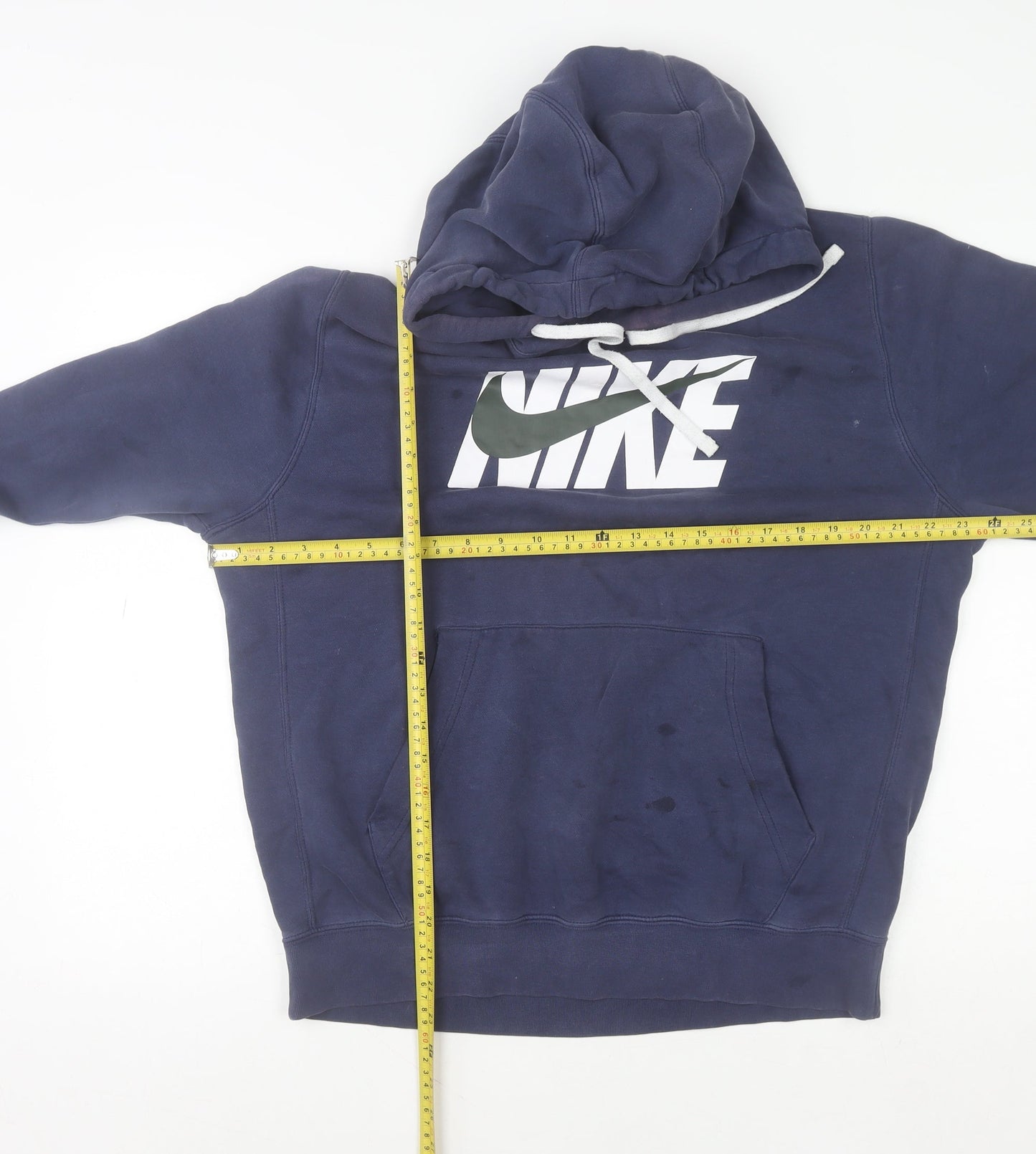 Mens UK Size M Nike Blue Pullover Hoodie