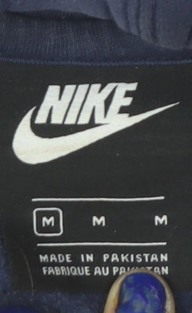 Mens UK Size M Nike Blue Pullover Hoodie
