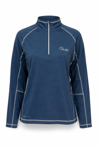 Dare 2b Women's Blue 1/2 Zip Pullover Sweatshirt UK 20 Polyester Sports Top