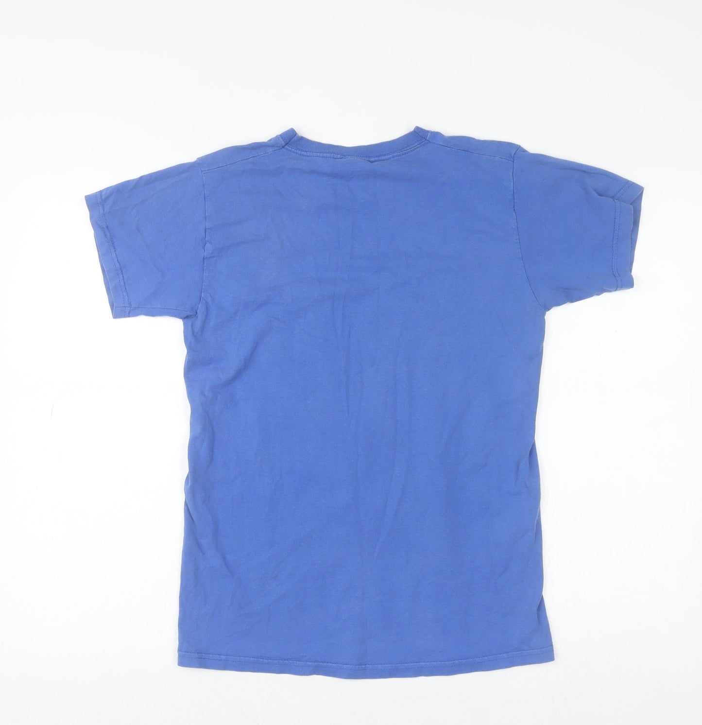 Mens UK Size S Fruit of the Loom Blue  T-Shirt