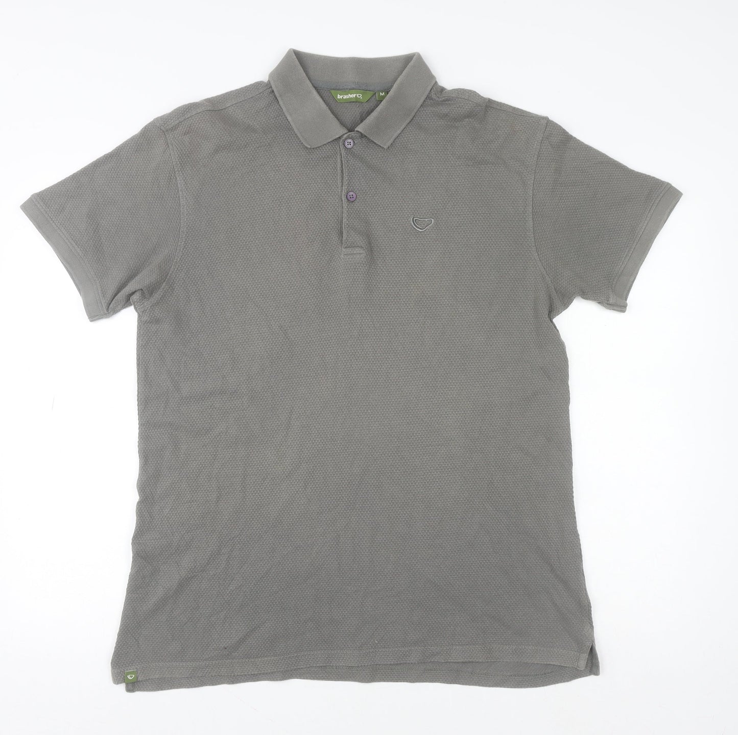 Mens UK Size M brasher 100% Cotton Polo Shirt