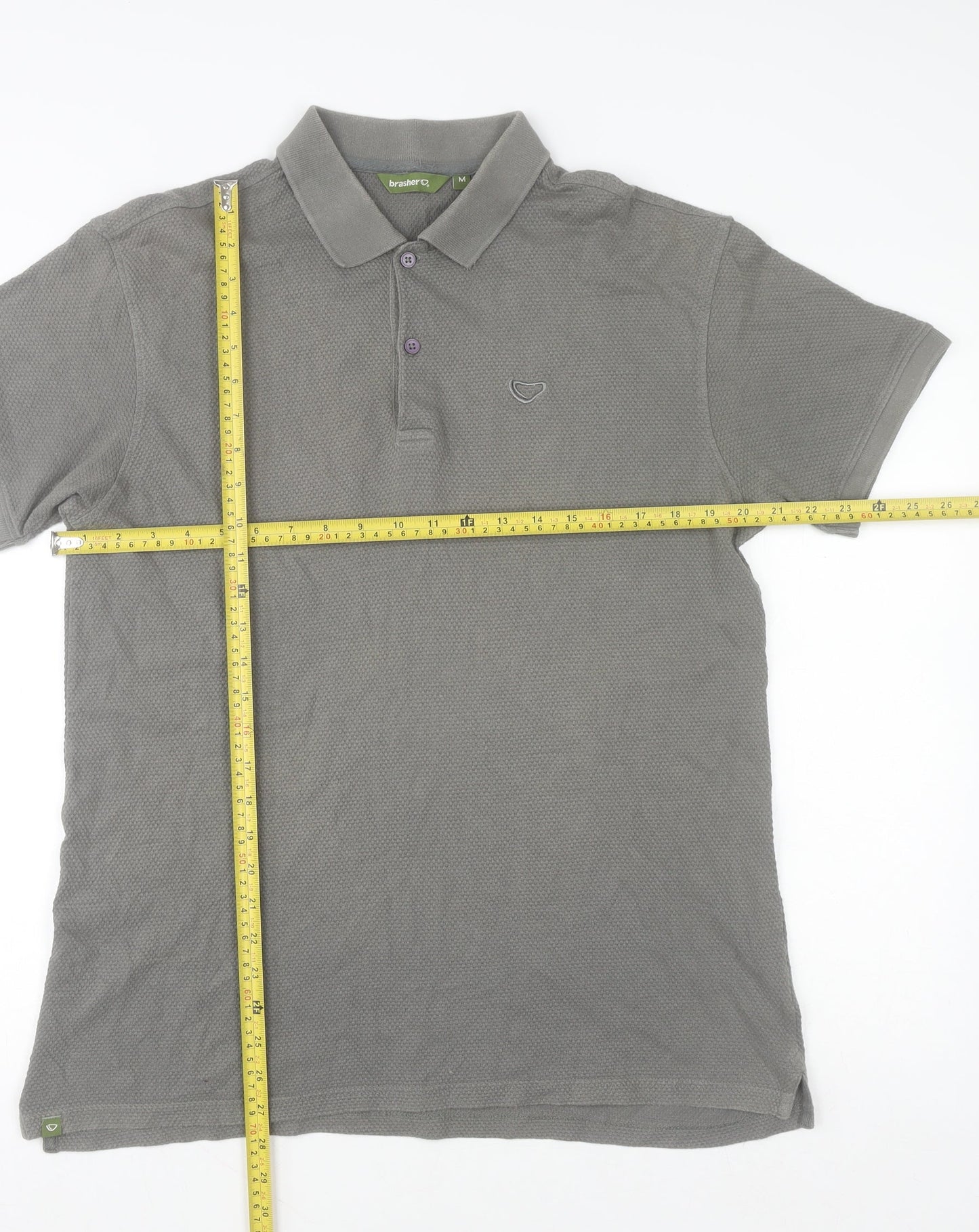 Mens UK Size M brasher 100% Cotton Polo Shirt