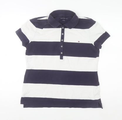 Mens UK Size M Tommy Hilfiger Cotton Blend Polo Shirt
