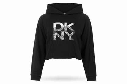 Womens UK Size M DKNY Black Pullover Hoodie