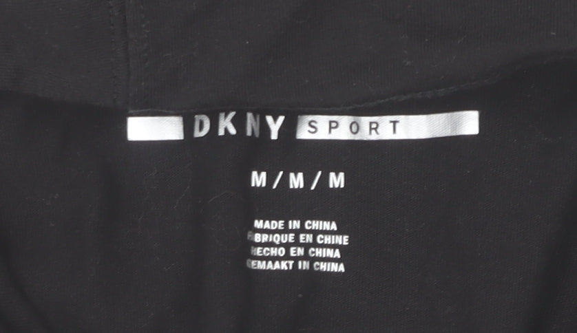 Womens UK Size M DKNY Black Pullover Hoodie