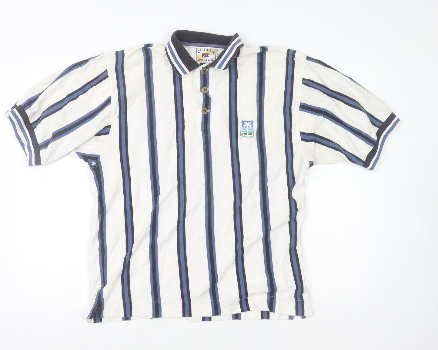 Mens UK Size S Cutter & Buck 100% Cotton Polo Shirt