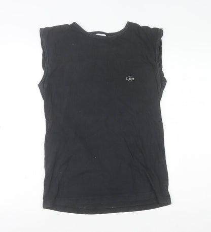 Mens UK Size M Lee Black  T-Shirt