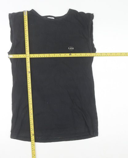 Mens UK Size M Lee Black  T-Shirt