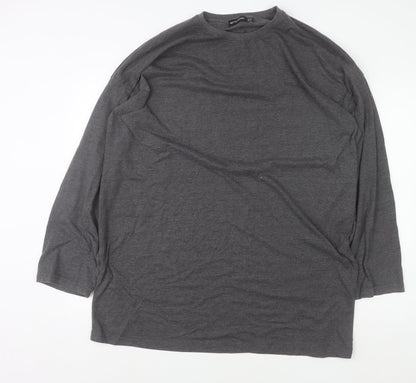 Womens UK Size 16 PRETTYLITTLETHING Grey Pullover Sweatshirt