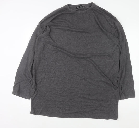 Womens UK Size 16 PRETTYLITTLETHING Grey Pullover Sweatshirt