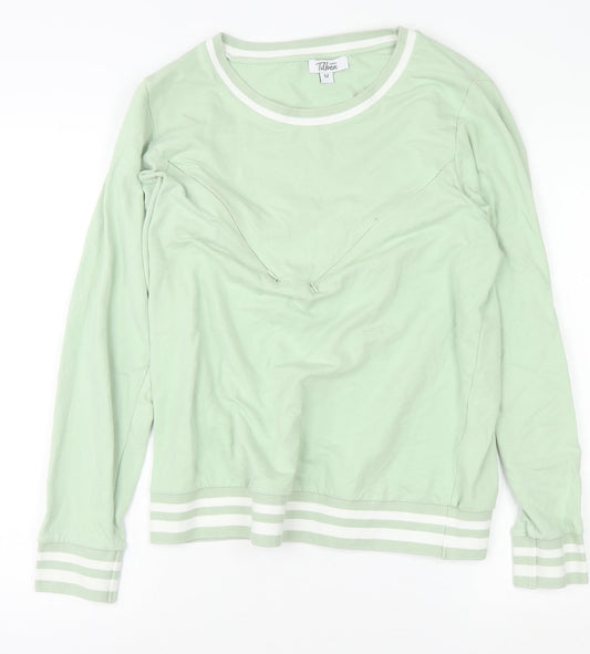 Womens UK Size M Tilbea London Green Pullover Sweatshirt