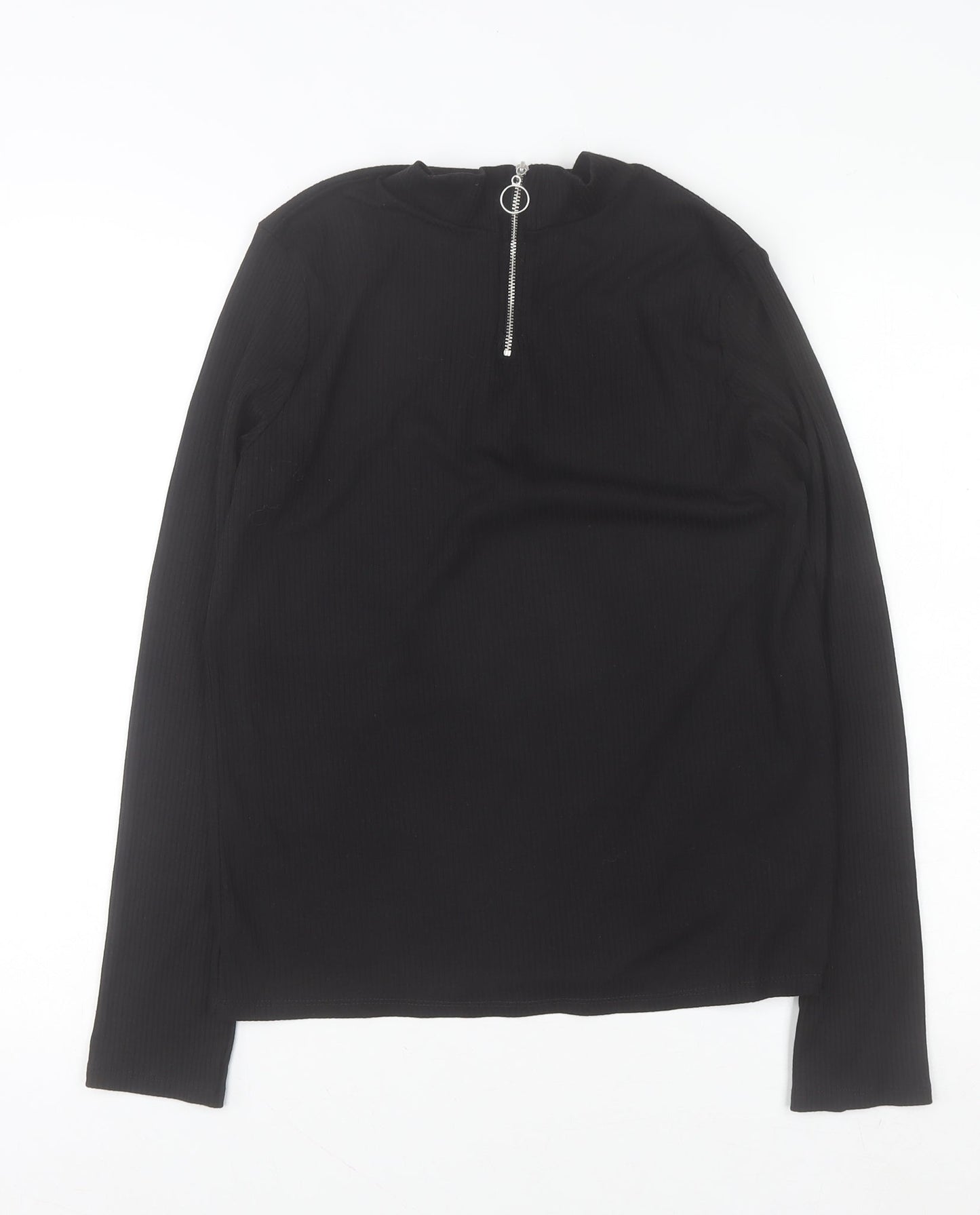 Womens UK Size 18 New Look Black Full Zip Jumper