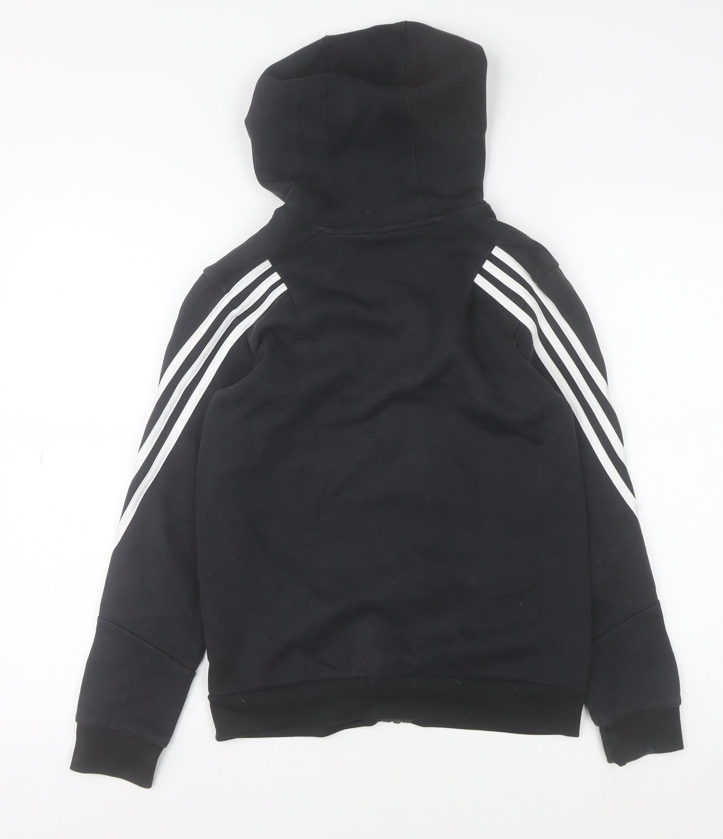 Boys UK Size 11-12 Years adidas Black Full Zip Hoodie