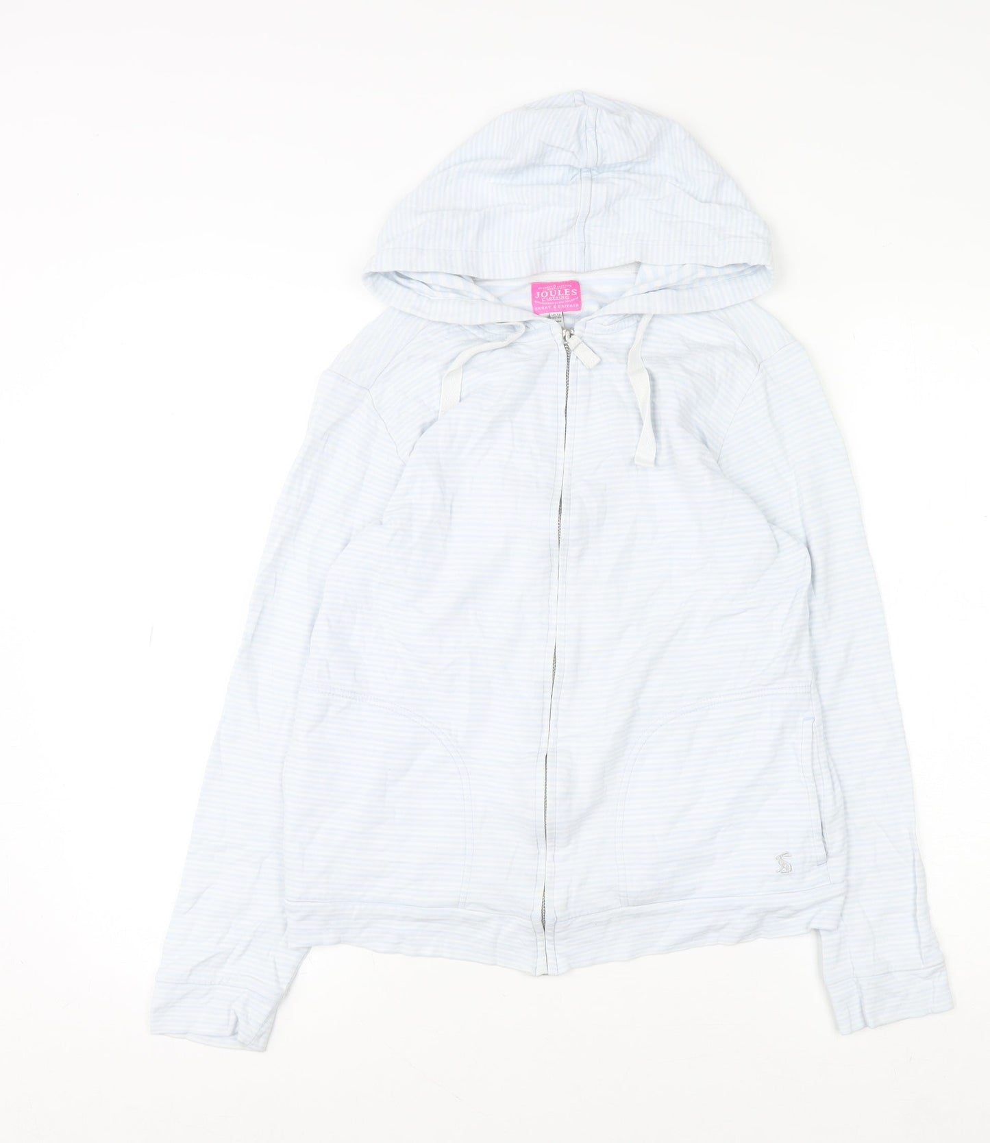 Womens UK Size 12 Joules Blue Full Zip Hoodie