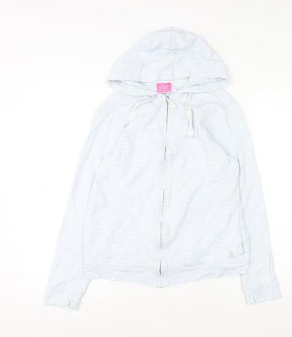 Womens UK Size 12 Joules Blue Full Zip Hoodie