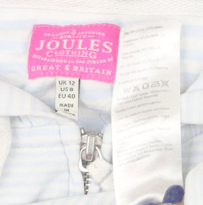 Womens UK Size 12 Joules Blue Full Zip Hoodie