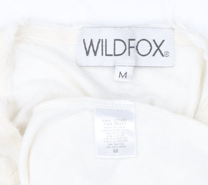 Womens UK Size M Wildfox Ivory Pullover Jumper