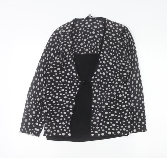 Womens UK Size 16 EAST Black Cardigan Jumper