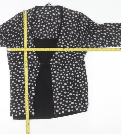 Womens UK Size 16 EAST Black Cardigan Jumper