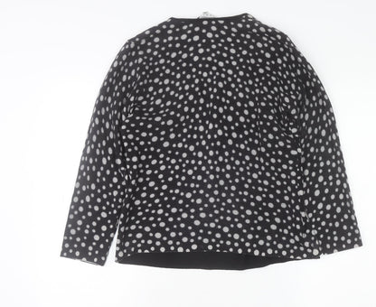 Womens UK Size 16 EAST Black Cardigan Jumper