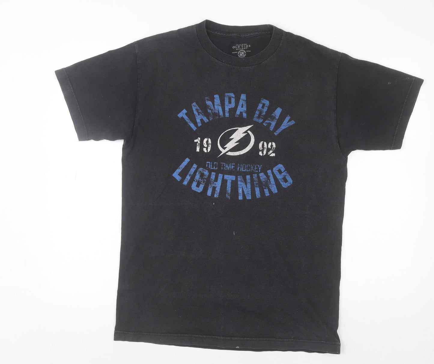 Mens UK Size M Old Time Hockey Black  T-Shirt