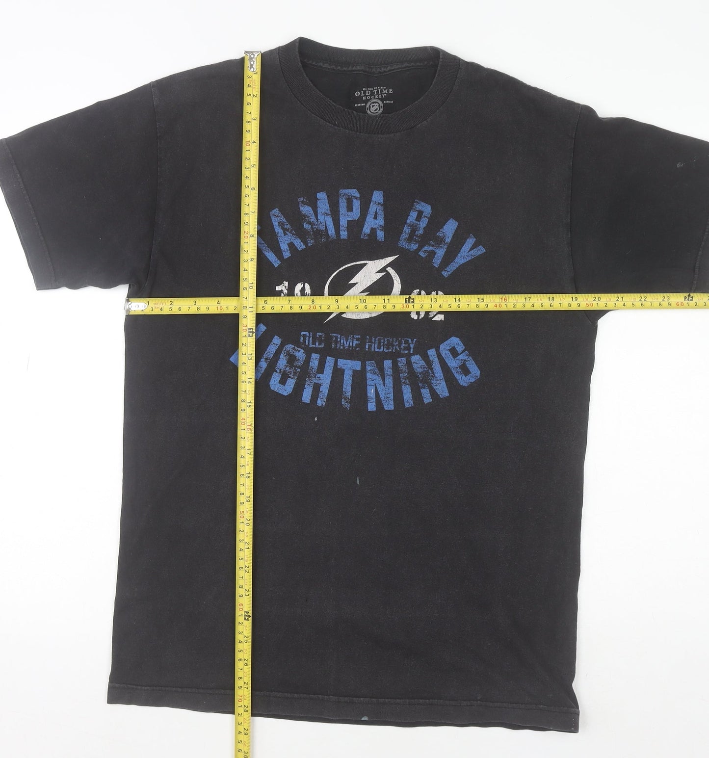 Mens UK Size M Old Time Hockey Black  T-Shirt